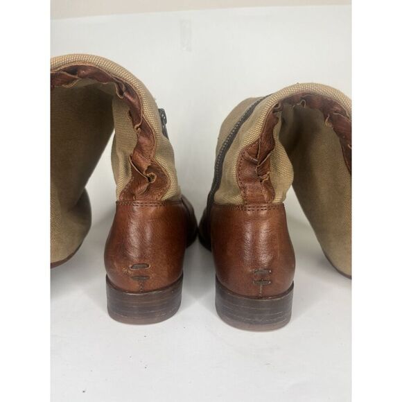 frye riding boots Women Size 6.5B Brown Leather Zipper - Picture 5 of 13